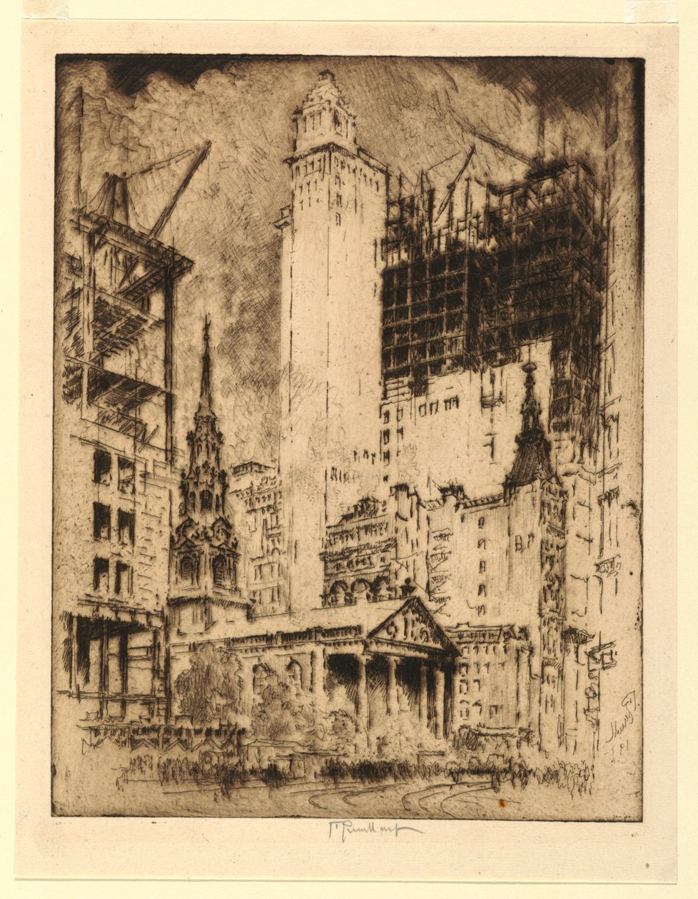 St. Pauls, New York von Joseph Pennell