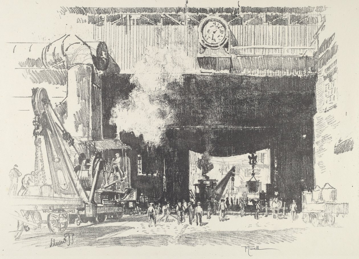 Das große Tor des großen Ladens von Joseph Pennell