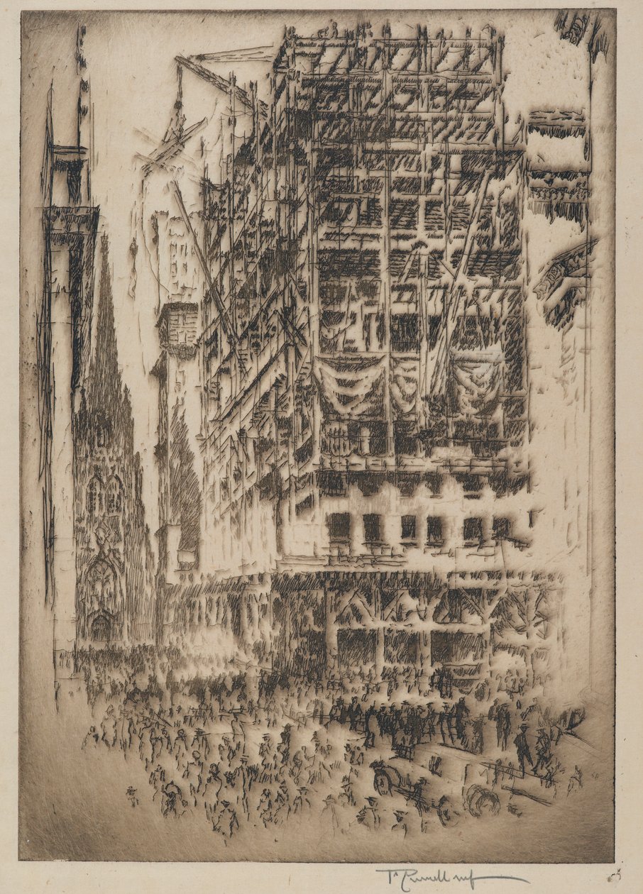 Die Neue Börse, 1921 von Joseph Pennell