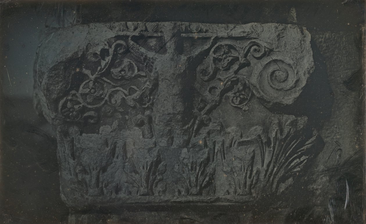Kapital, griechisch-römisches Theater, Miletus, 1843 von Joseph Philibert Girault De Prangey