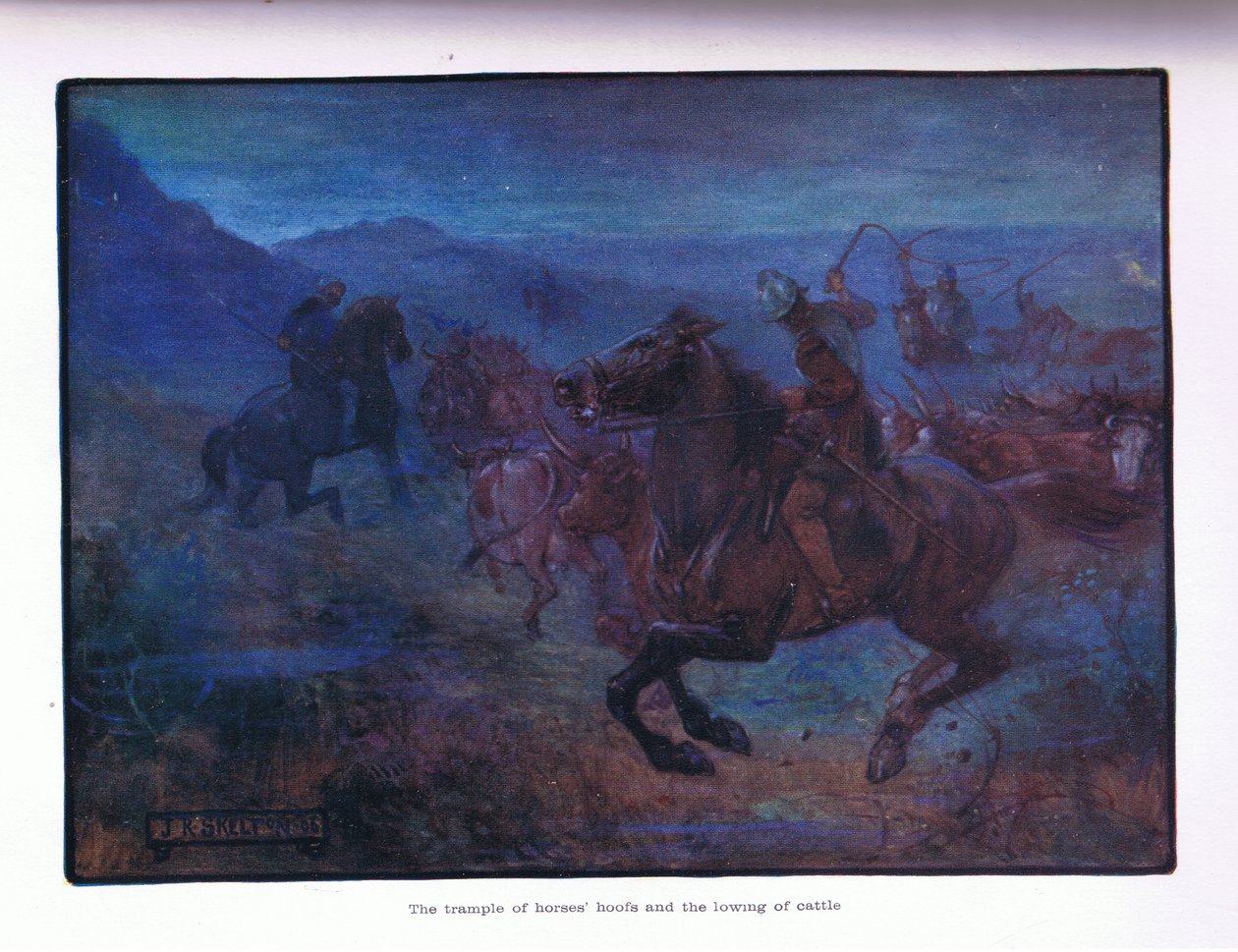 Das Trampeln der Pferdehufe und das Brüllen des Viehs von Joseph Ratcliffe Skelton
