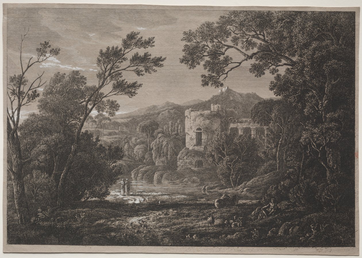 Eine italienische Ansicht, ca. 1810 von Joseph Rebell