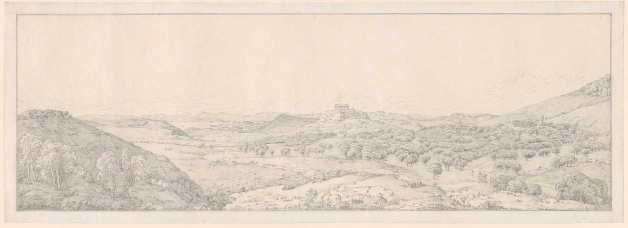 Panorama in Richtung Athen vom Garten der Aphrodite von Joseph Thürmer