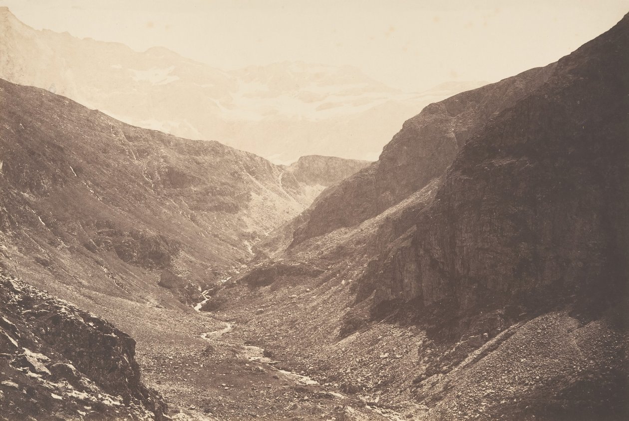Schlucht von Estaubé, gesehen von den Glorietten von Héas, St-Sauveur, 1853 von Joseph Vigier