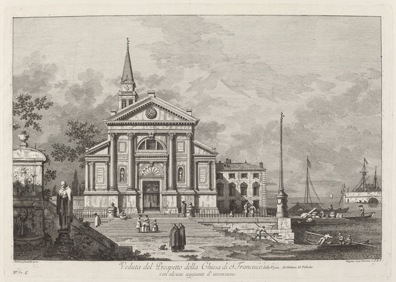 Veduta del Prospetto della Chiesa del S. Francesco von Joseph Wagner