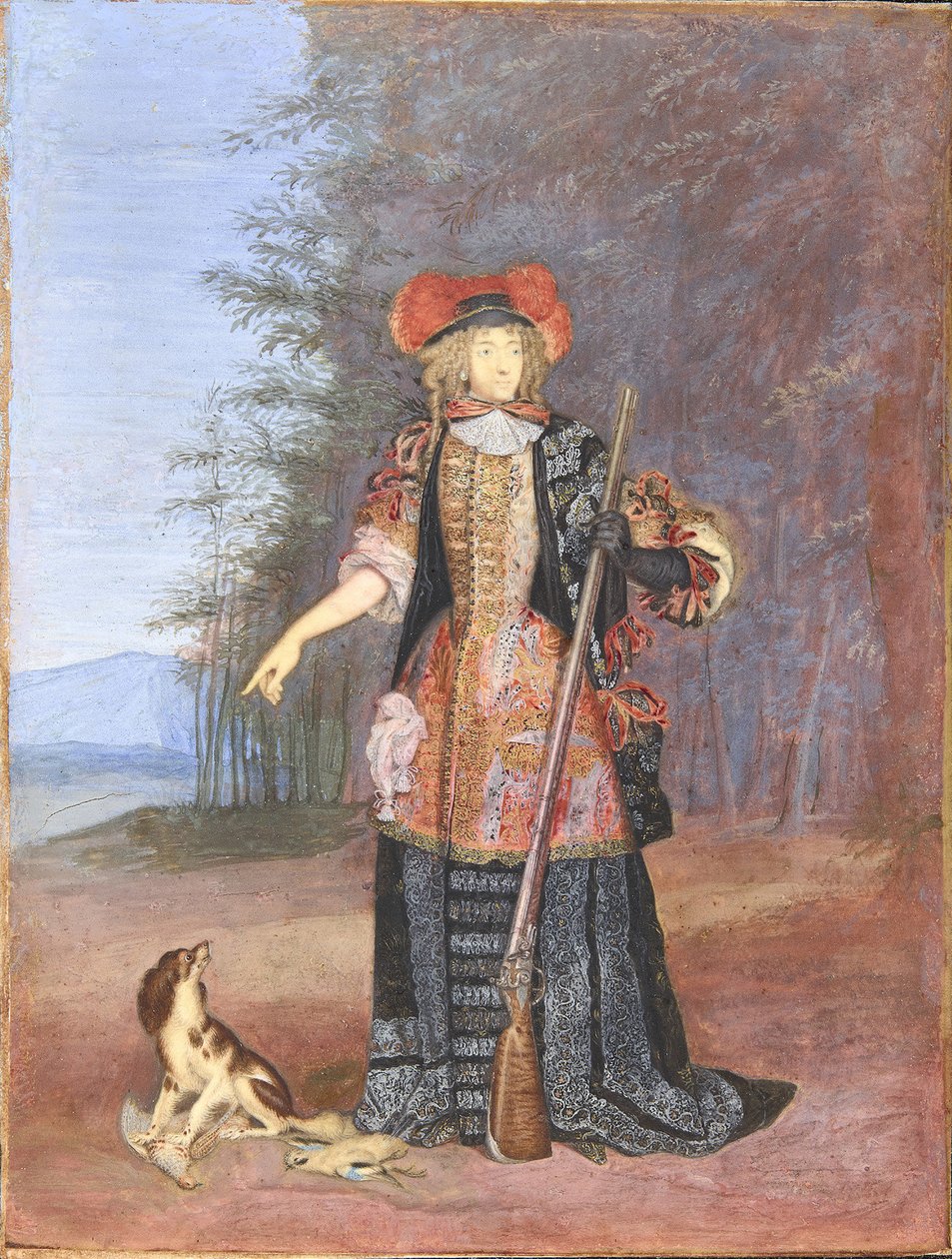 Porträt von Elisabeth Charlotte, Prinzessin von der Pfalz 1652-1722, Herzogin von Orléans, ca. 1671 von Joseph Werner