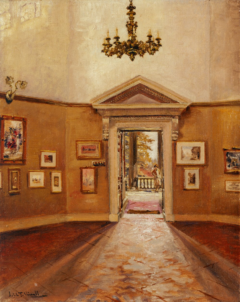 Das Oktogon nach Osten blickend, Chiswick House von Joseph Williams Topham Vinall