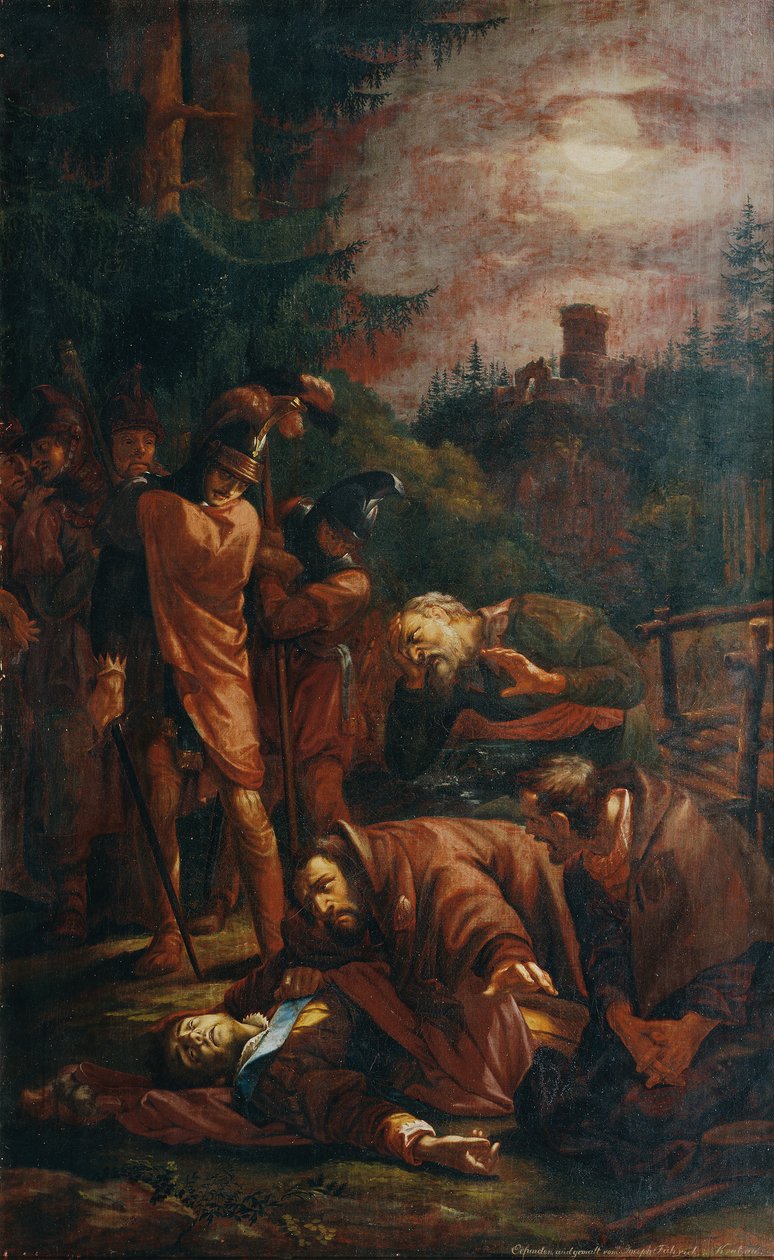 Der Tod des Pfalzgrafen Otto von Bayern von Joseph von Fuhrich