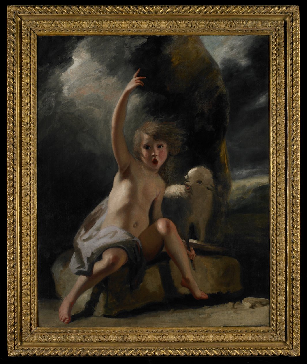 Der junge Johannes der Täufer in der Wildnis von Joshua Reynolds