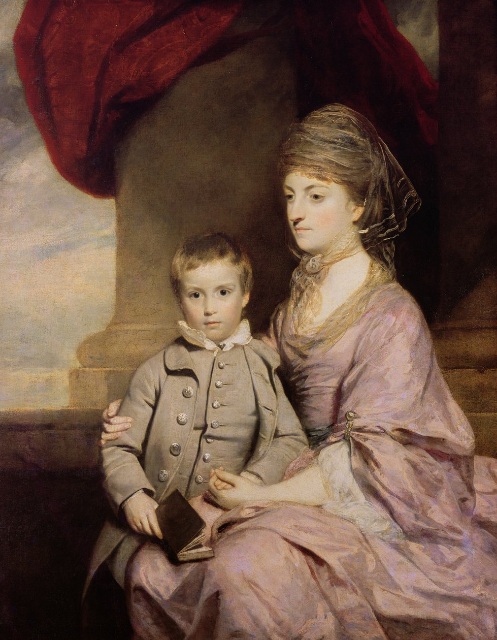 Elizabeth Herbert, Gräfin von Pembroke und ihr Sohn George, Lord Herbert, 1764-67 von Joshua Reynolds