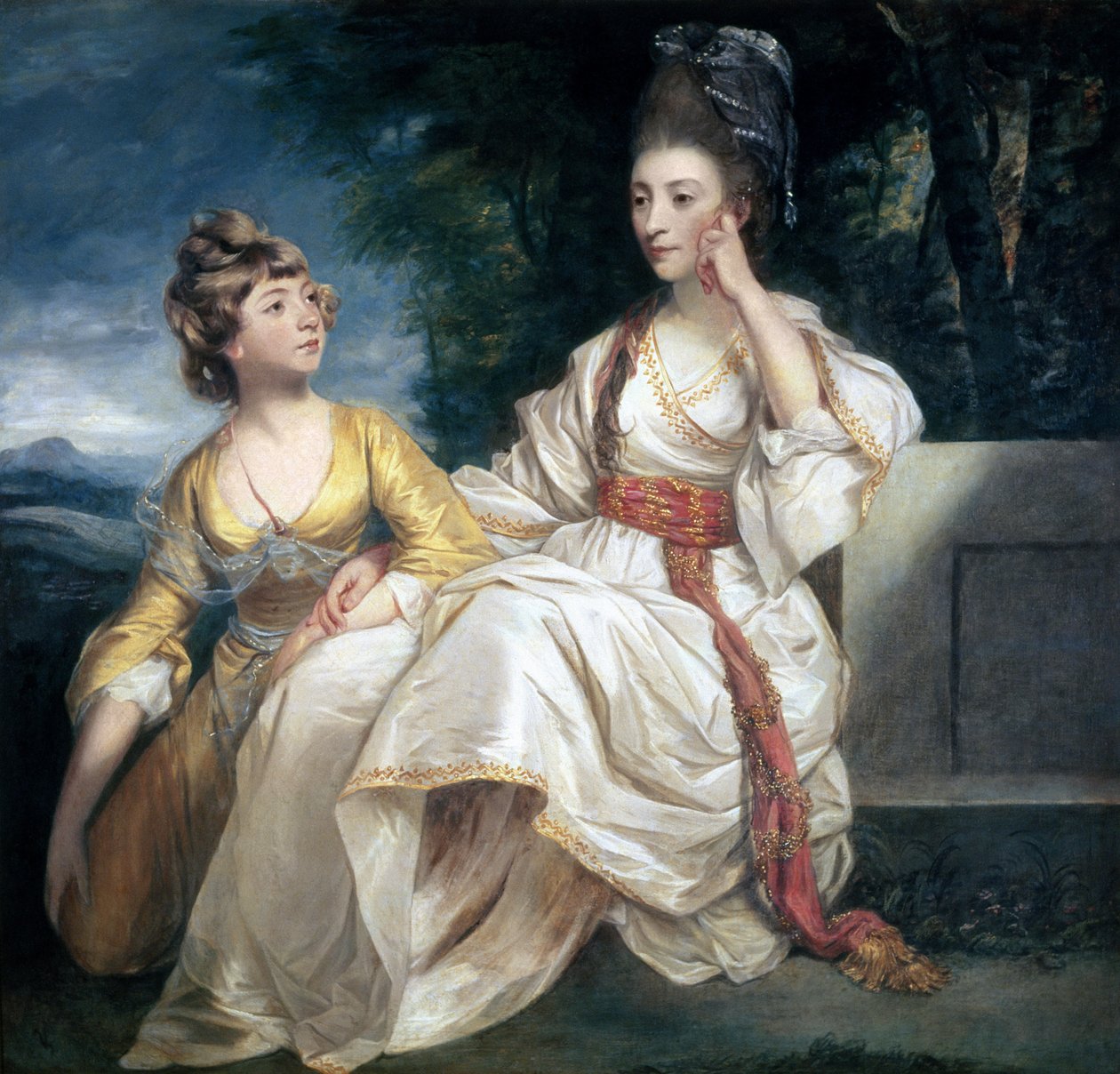 Mrs. Thrale und ihre Tochter Hester (Queeney) 1777-78 von Joshua Reynolds