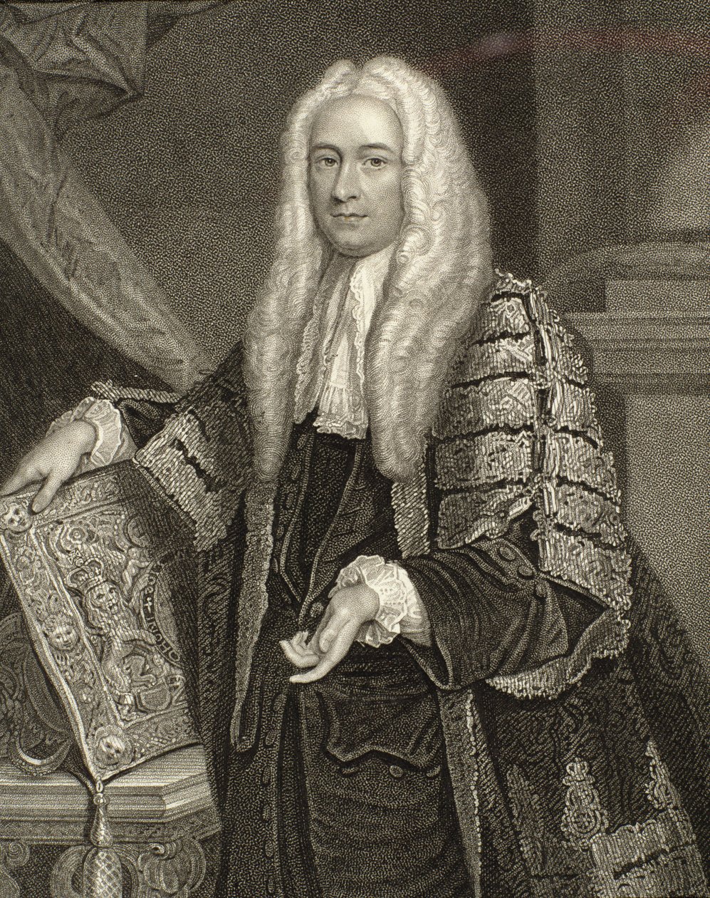Porträt von Henry Fox, 1. Baron Holland (1705-74), graviert von Henry Robinson von Joshua Reynolds