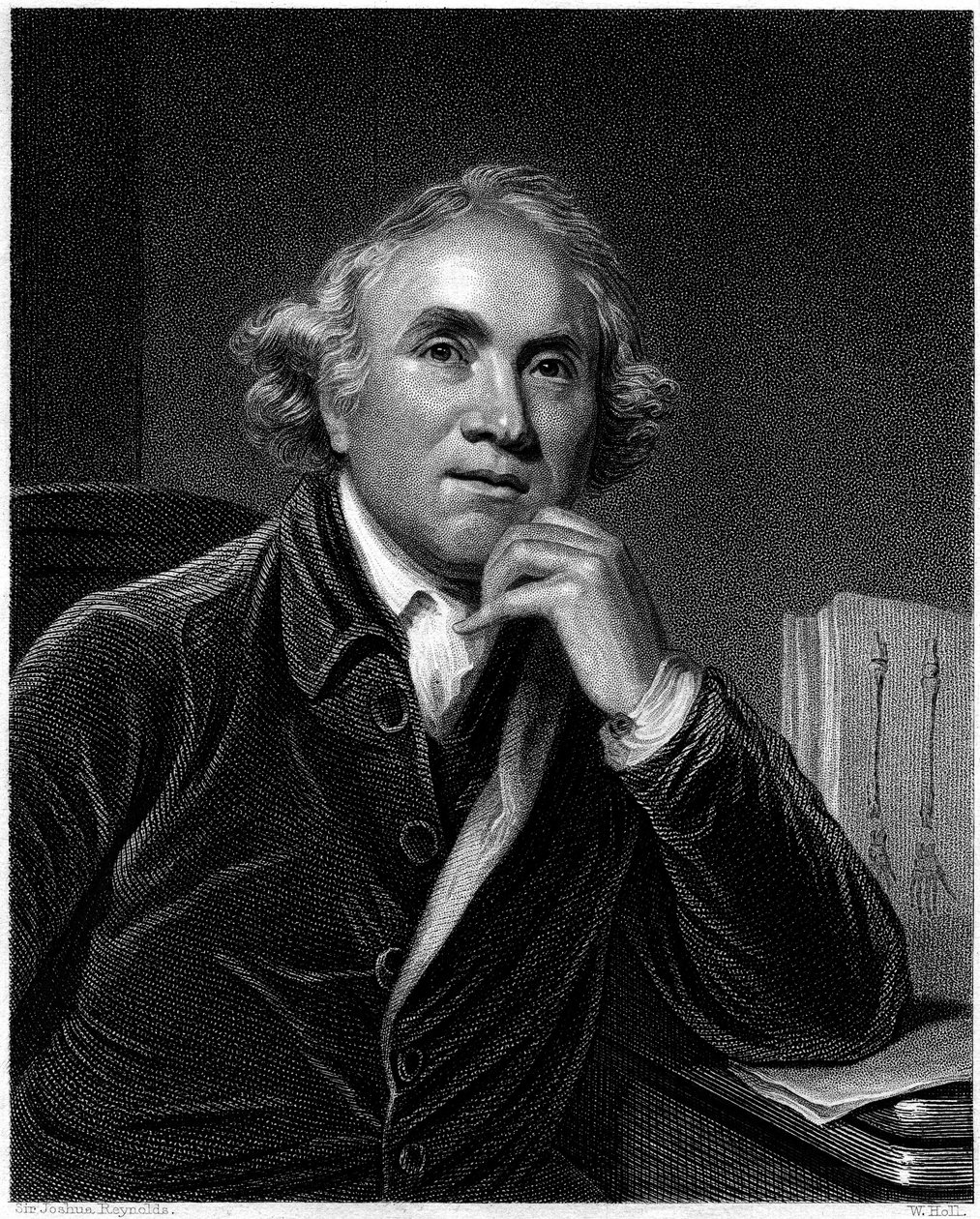 Porträt von John Hunter, graviert von William Holl, ca. 1830er von Joshua Reynolds