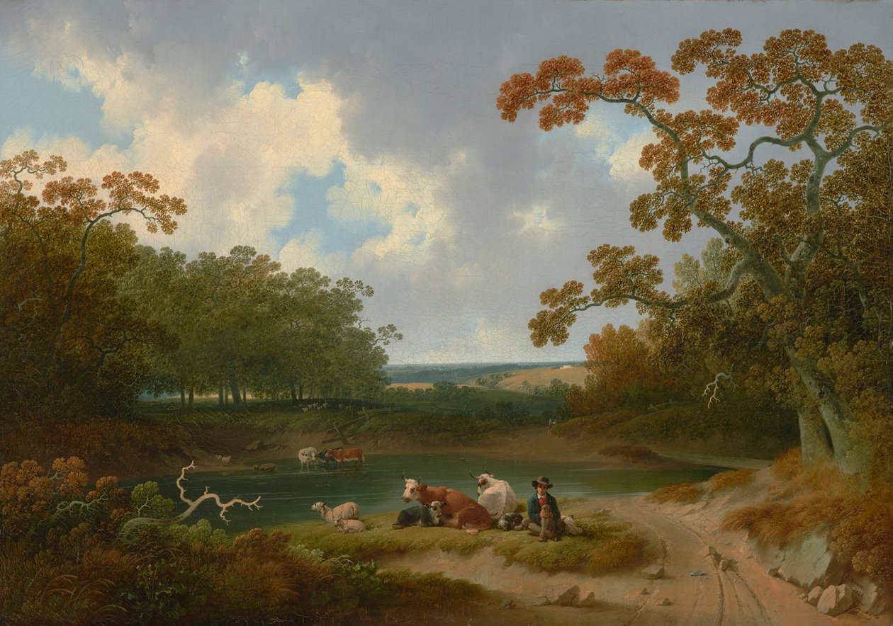 Ansicht der Landschaft von Pennsylvania 1823 von Joshua Shaw