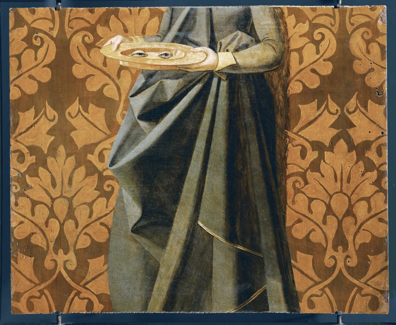 Augen der Heiligen Lucia (Detail) von Josse (fl.1493 1508) Lieferinxe