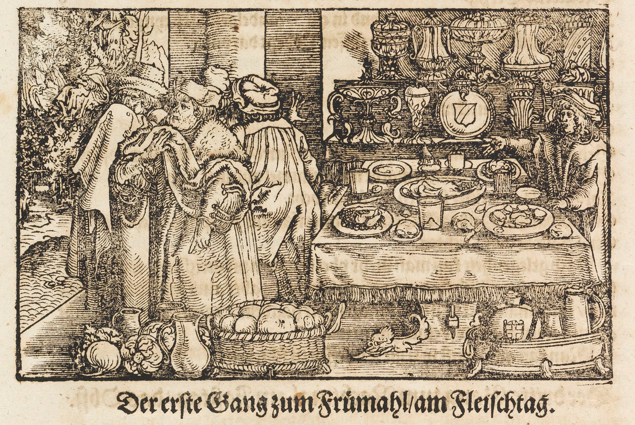 Ein neues Kochbuch von Marx Rumpolt. Das erste illustrierte deutsche Kochbuch, 1604 von Jost Amman