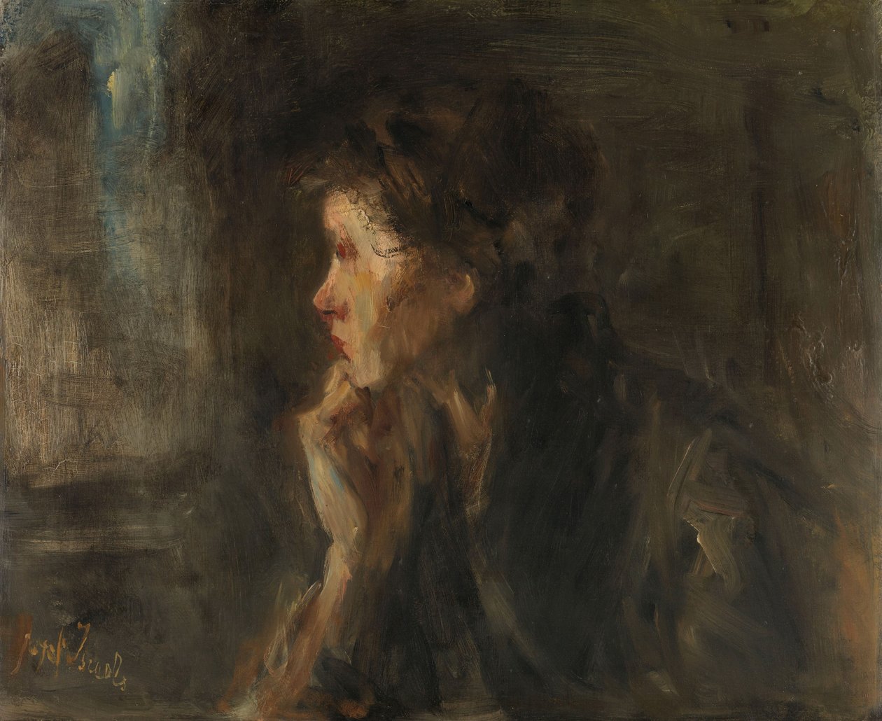 Meditation von Jozef (1824-1911) Israels