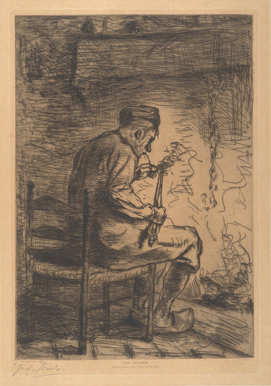 Der Raucher von Jozef Israëls