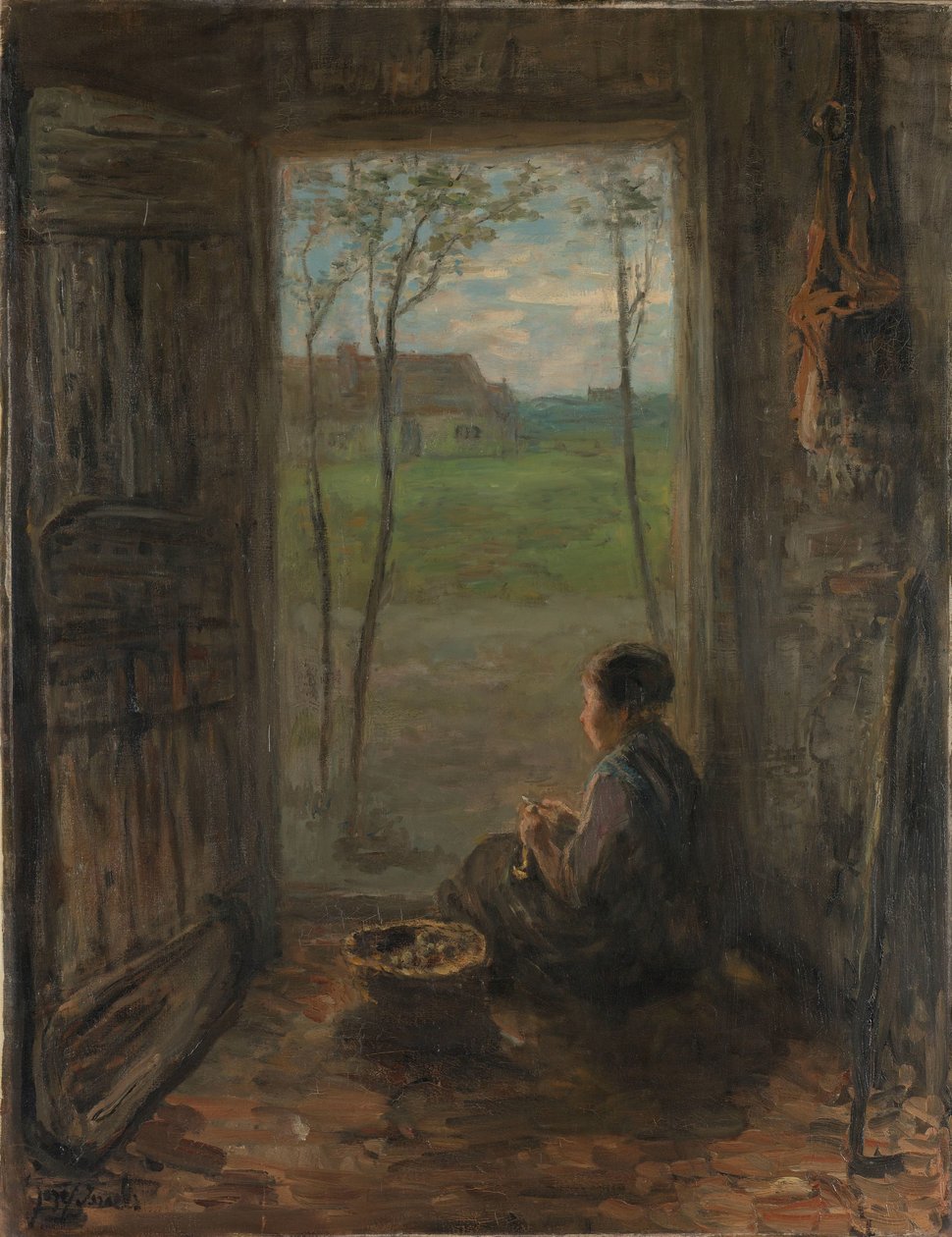 Eine Szene aus Laren von Jozef Israëls