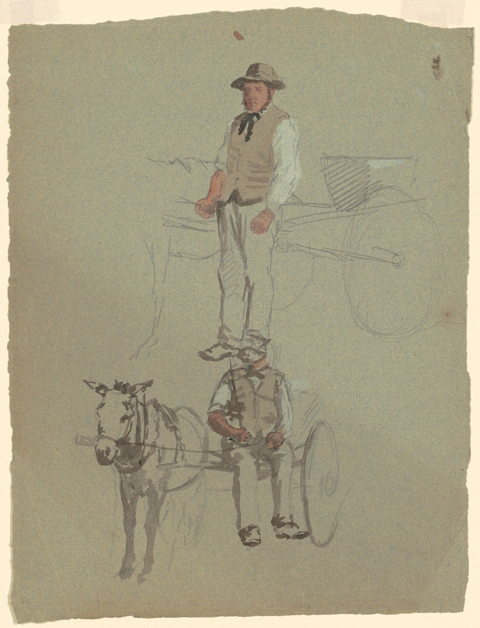 Studien eines Mannes und eines Pferdekarrens von Jr. Enoch Wood Perry