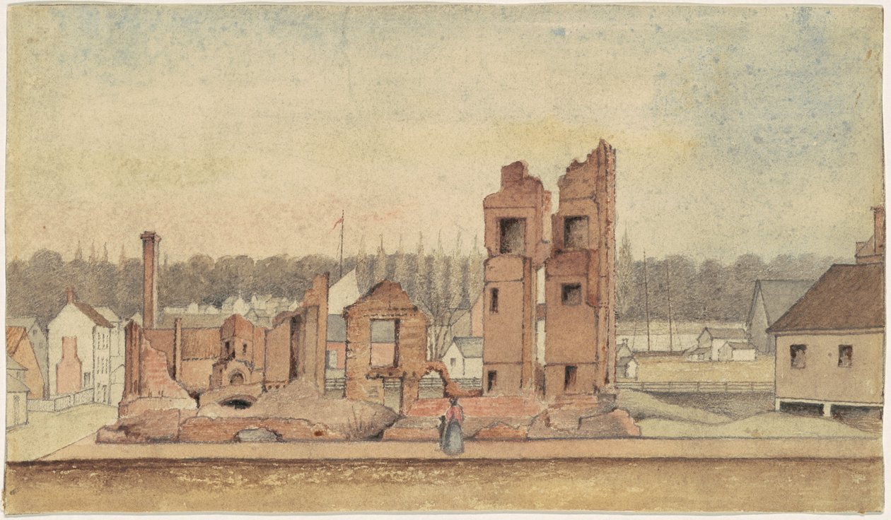 Ruinen einer Taverne, Petersburg, Virginia von Jr. William Skinner Simpson
