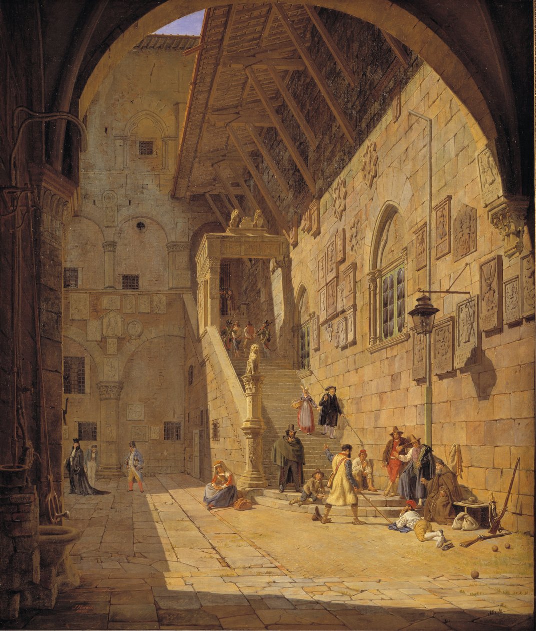Der Innenhof des Palazzo del Bargello. Florenz von Jørgen Roed