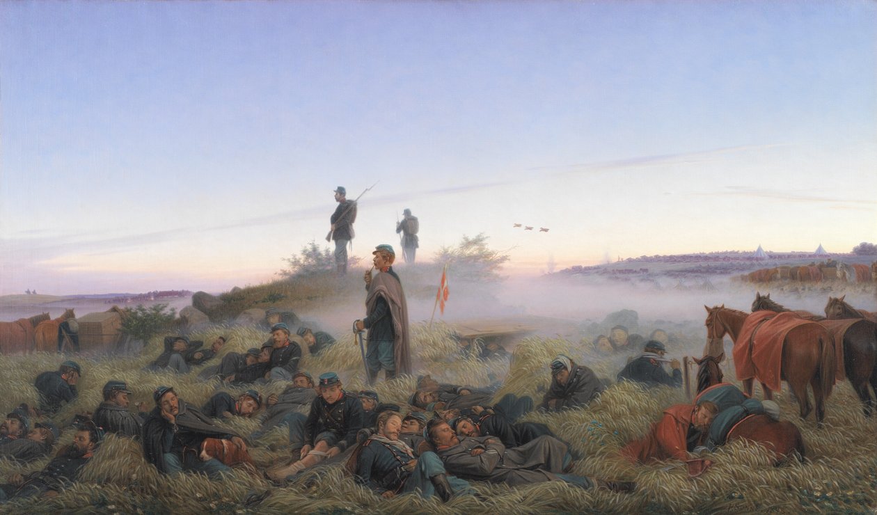 Der Morgen nach der Schlacht von Isted am 25. Juli 1850 von Jørgen V. Sonne