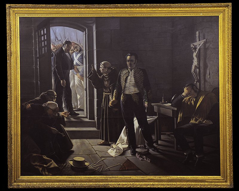 Die letzten Momente des Generals José Miguel Carrera von Juan Manuel Blanes