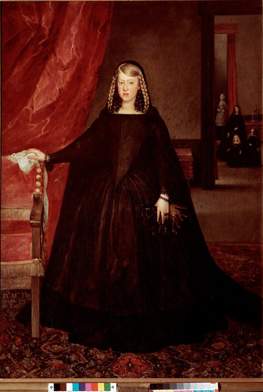 Porträt von Margarete Therese von Österreich von Juan Bautista Martinez Del Mazo