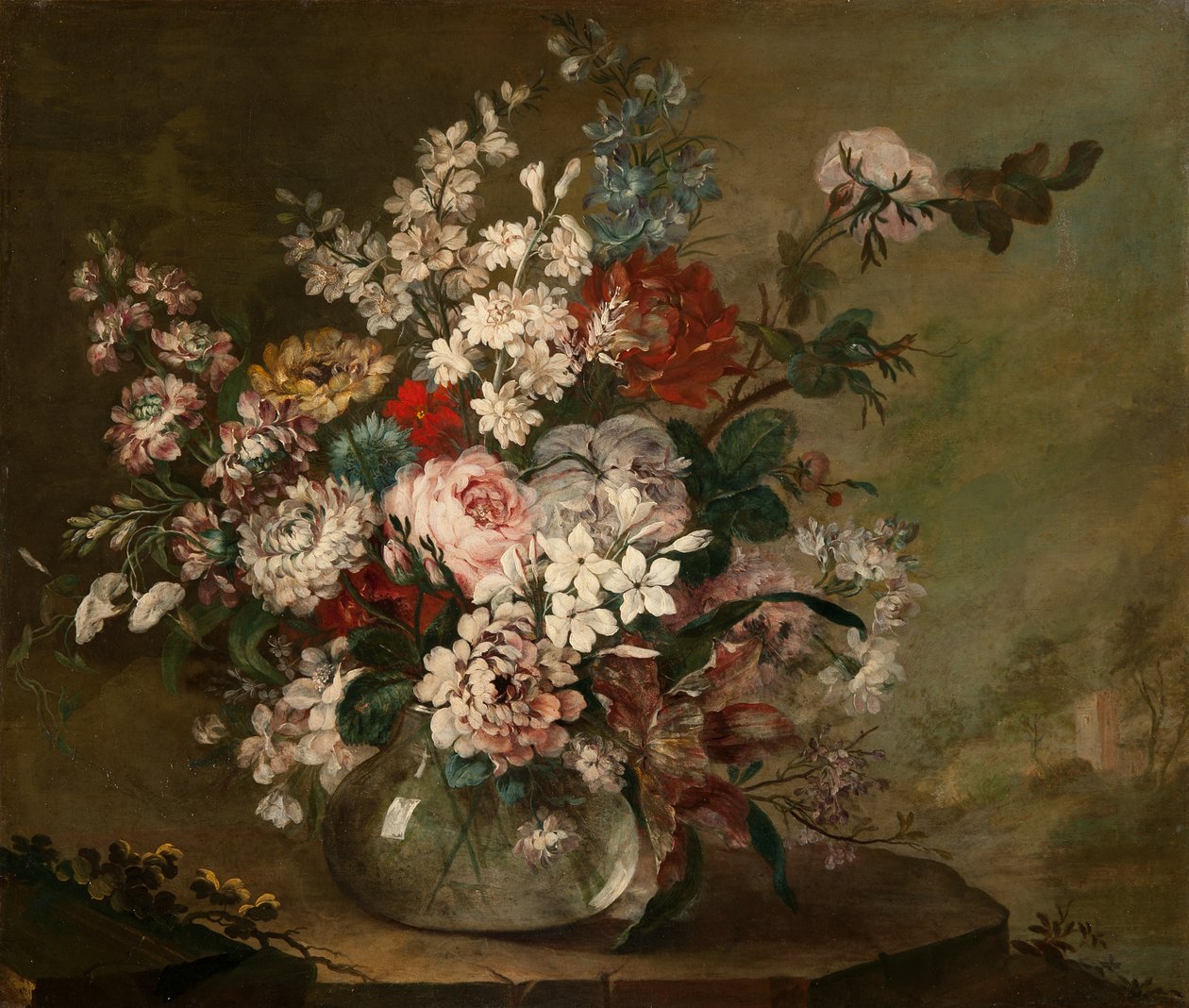Stillleben mit Blumen in einer Vase von Juan Bautista Romero