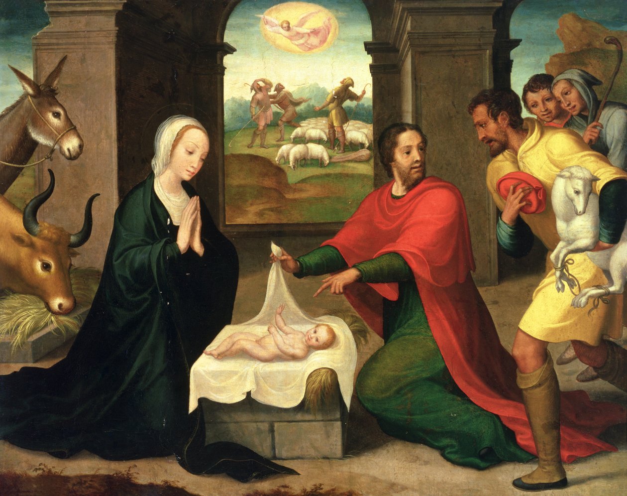 Die Anbetung der Hirten von Juan Correa de Vivar