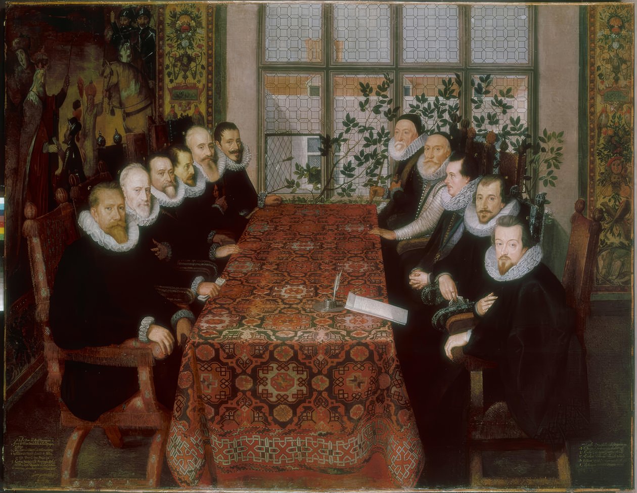 Die Friedensverhandlungen im Somerset House 1604 von Juan Pantoja de la Cruz