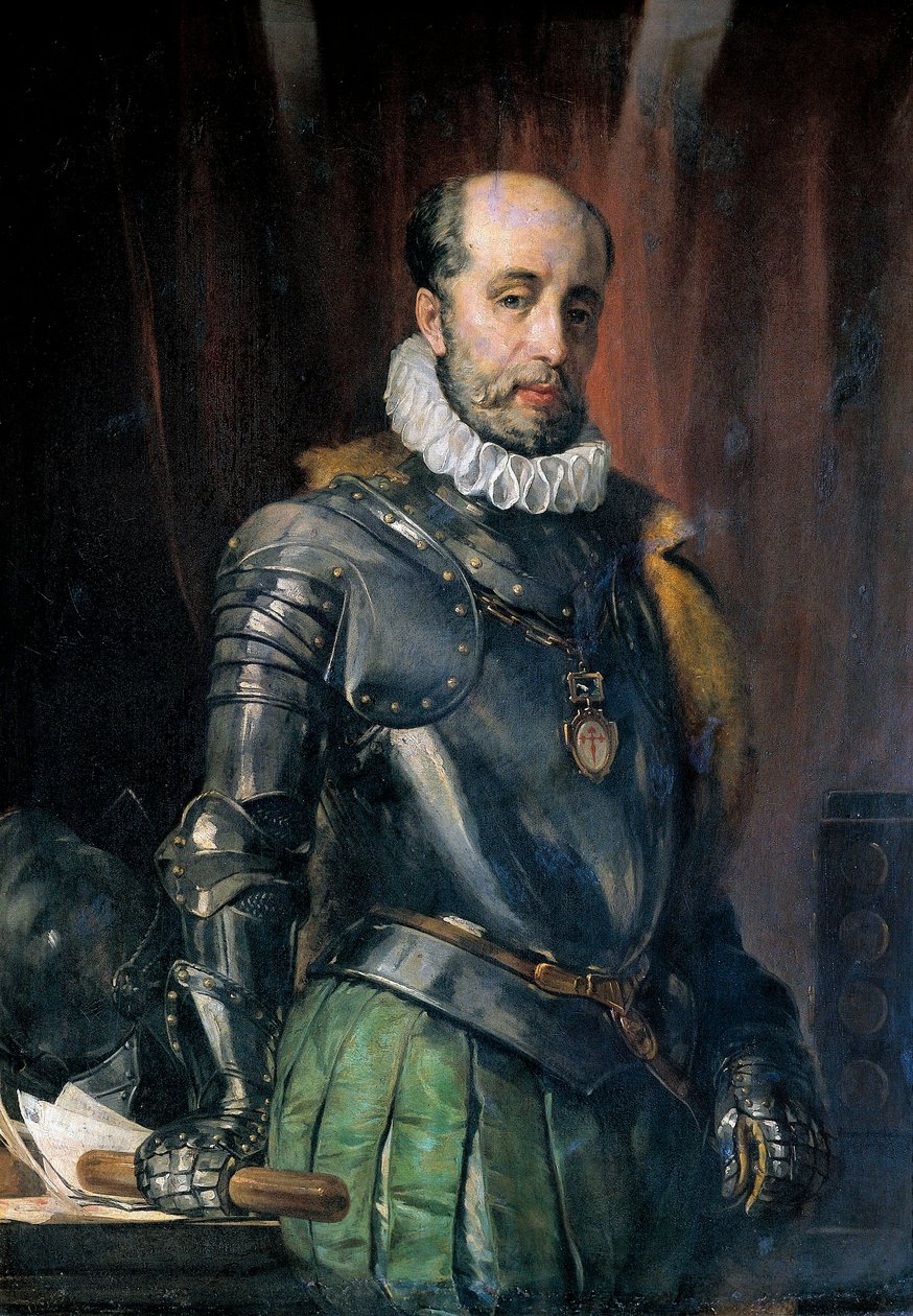 Porträt von Luis de Requesens y Zuniga, katalanischer Politiker, Gouverneur der spanischen Niederlande von Juan Vicens Cots