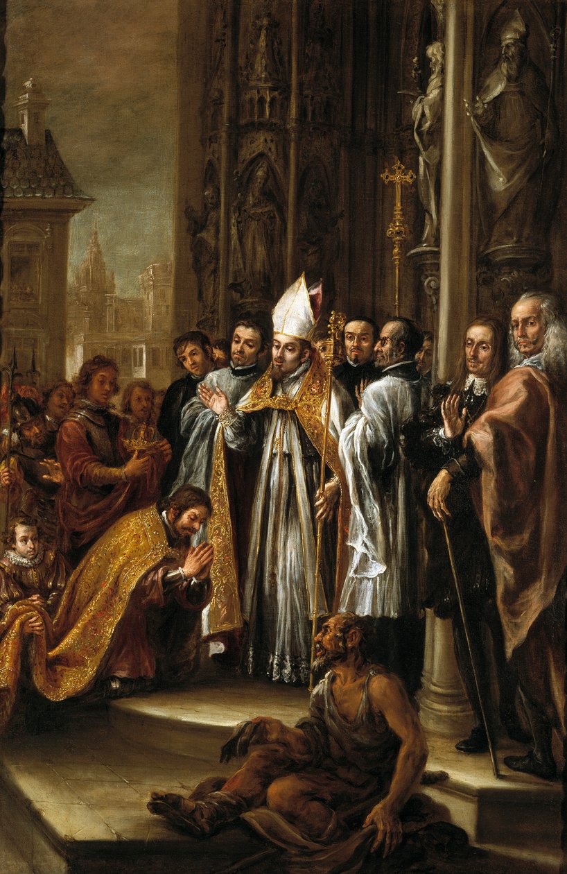 St. Ambrosius erlässt Kaiser Theodosius von Juan de Valdes Leal
