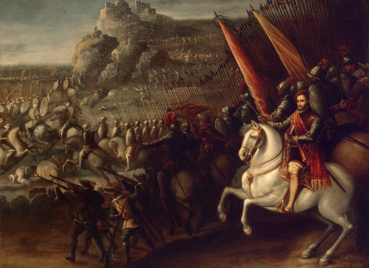 Schlachtenszene von Juan de la Corte