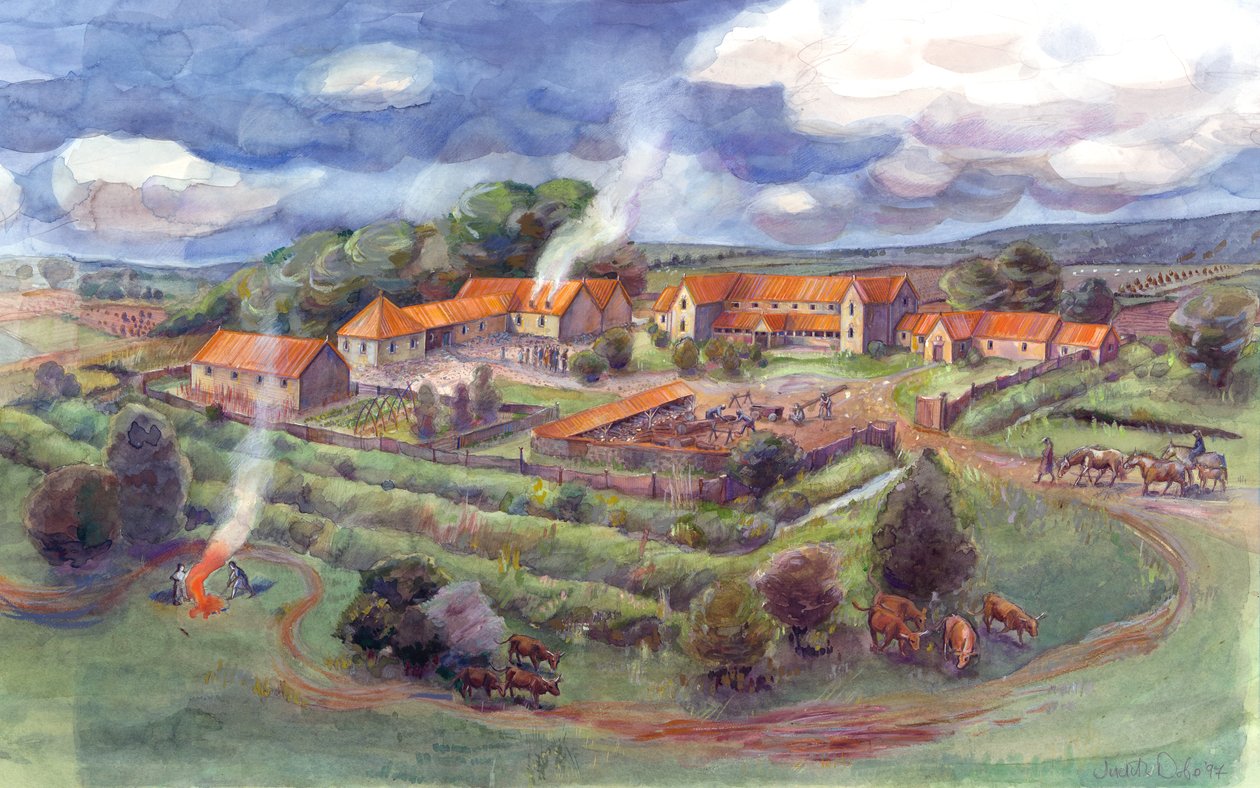 Gargrave Römische Villa, auch bekannt als Kirk Sink Römische Villa von Judith Dobie