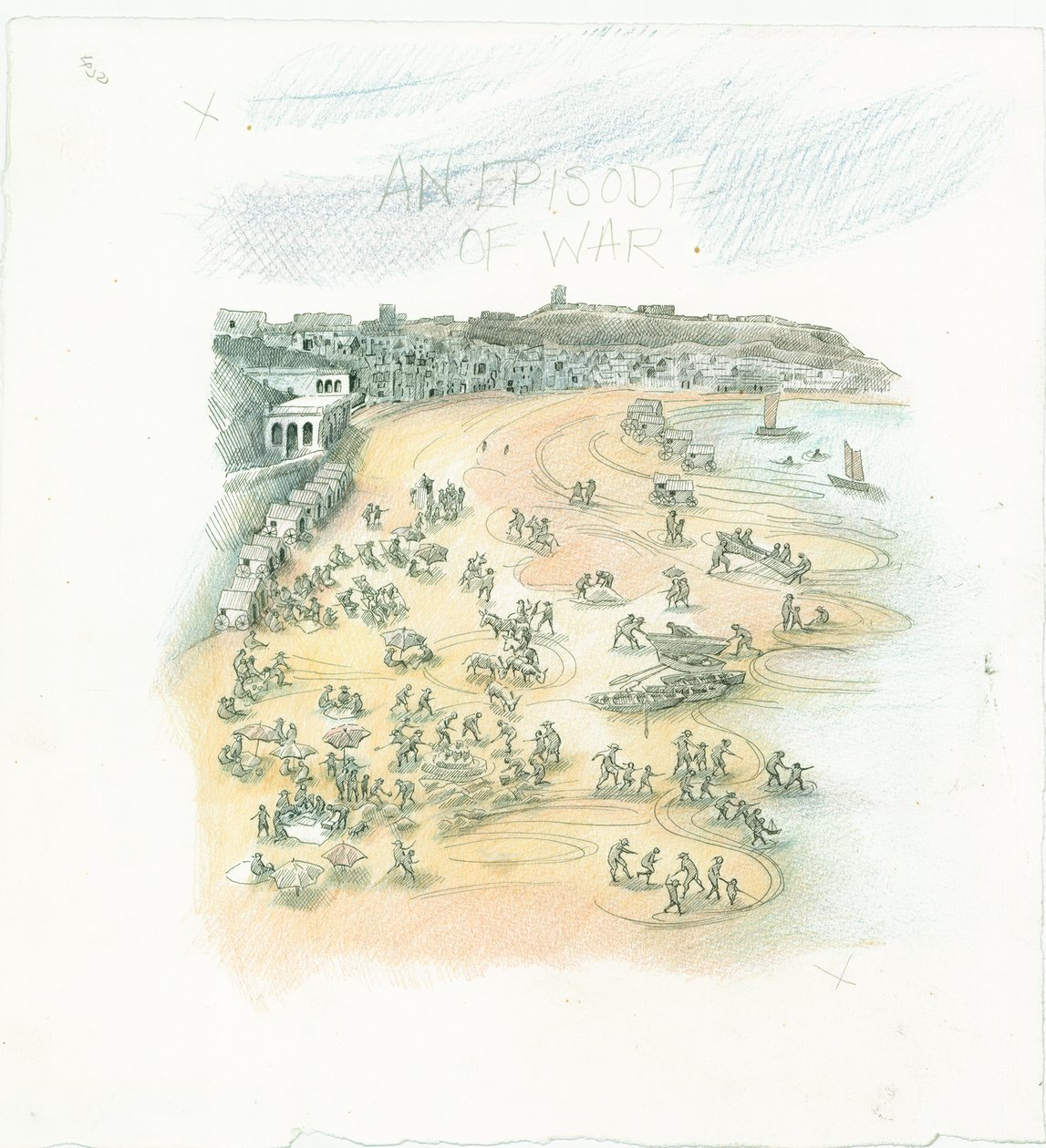 Deutscher Marinebeschuss von Scarborough, North Yorkshire, 1914 2014 von Judith Dobie
