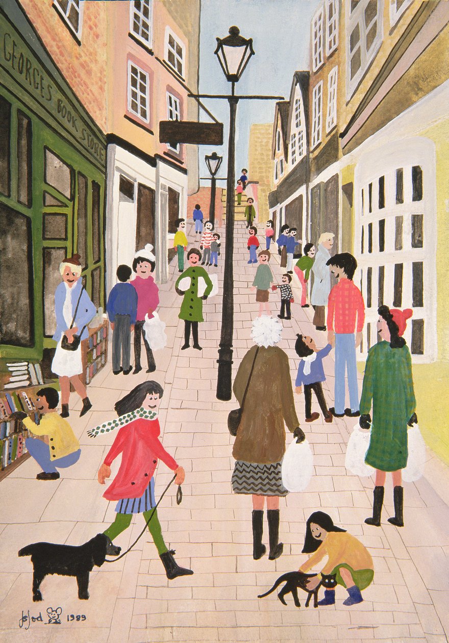 Christmas Steps, Bristol, 1989 von Judy Joel
