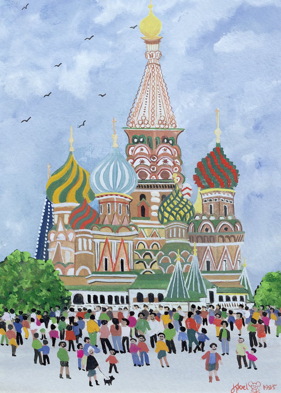St. Basilius-Kathedrale, Roter Platz, 1995 von Judy Joel
