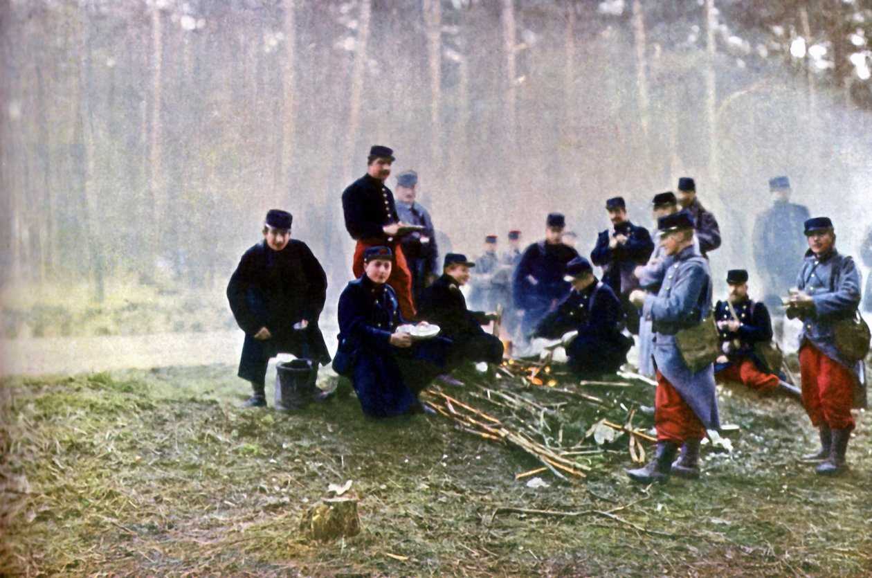 Französische Soldaten, Marne, September 1914 von Jules Gervais Courtellemont