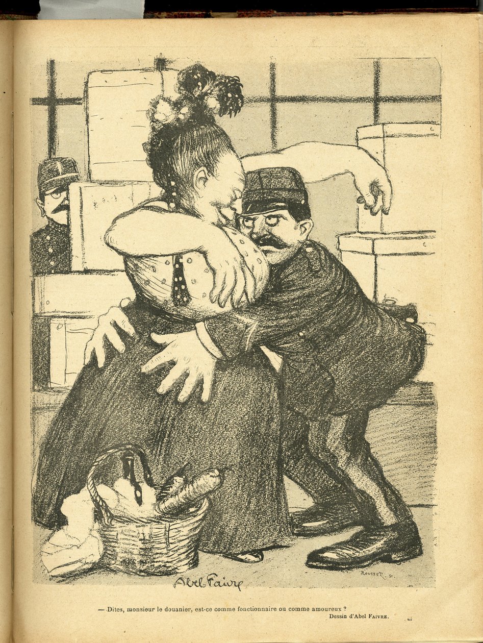 Illustration von Abel Faivre (1867-1945) in Le Rire von Jules Abel Faivre