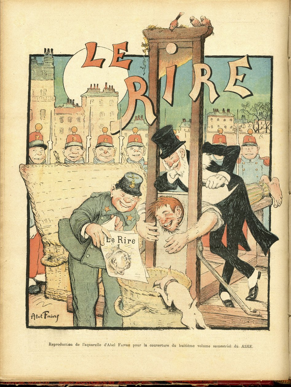 Illustration von Abel Faivre (1867-1945) für das Titelblatt von Le Rire von Jules Abel Faivre