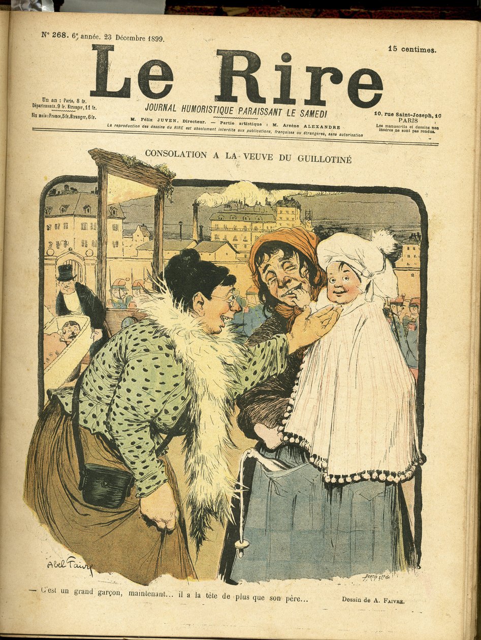 Illustration von Abel Faivre (1867-1945) für das Cover von Le Rire von Jules Abel Faivre