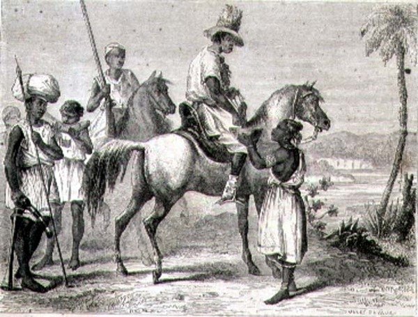 Peul und Malinke Indianer im Senegal von Jules Antoine (after) Duvaux