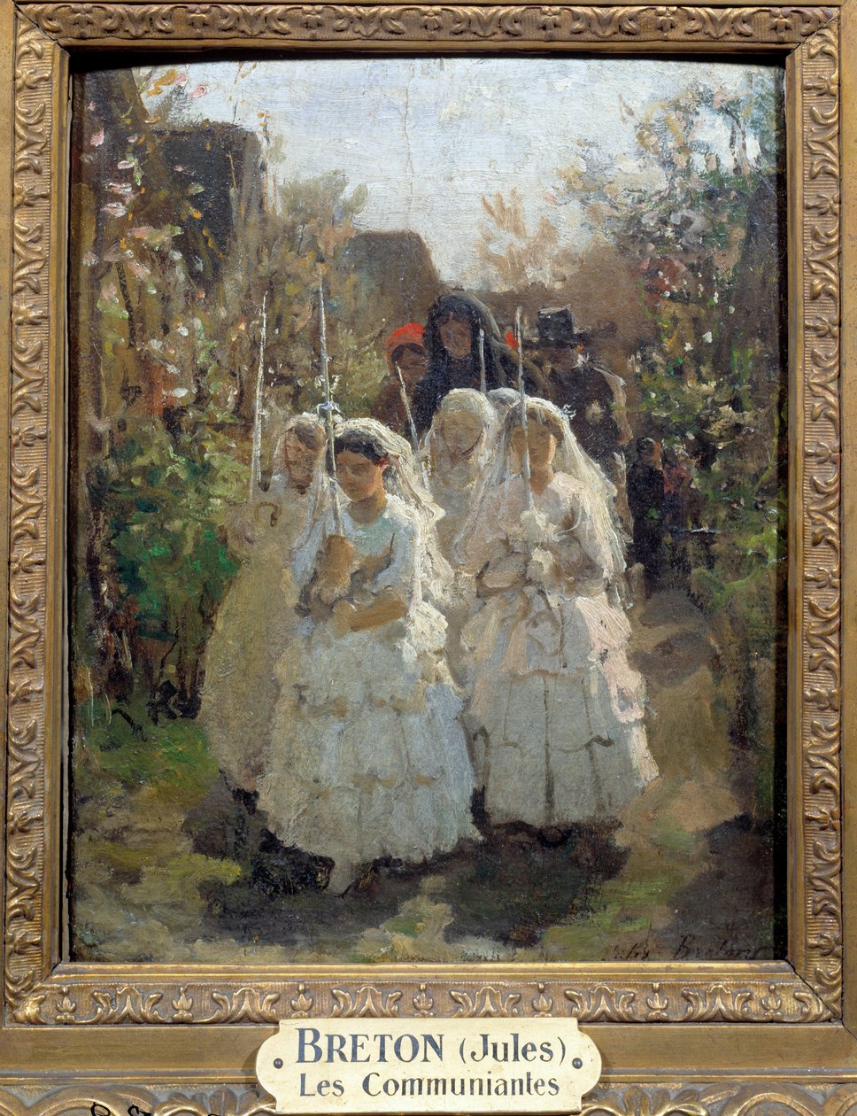 Les premier communiantes à Courrieres von Jules Breton von Jules Breton