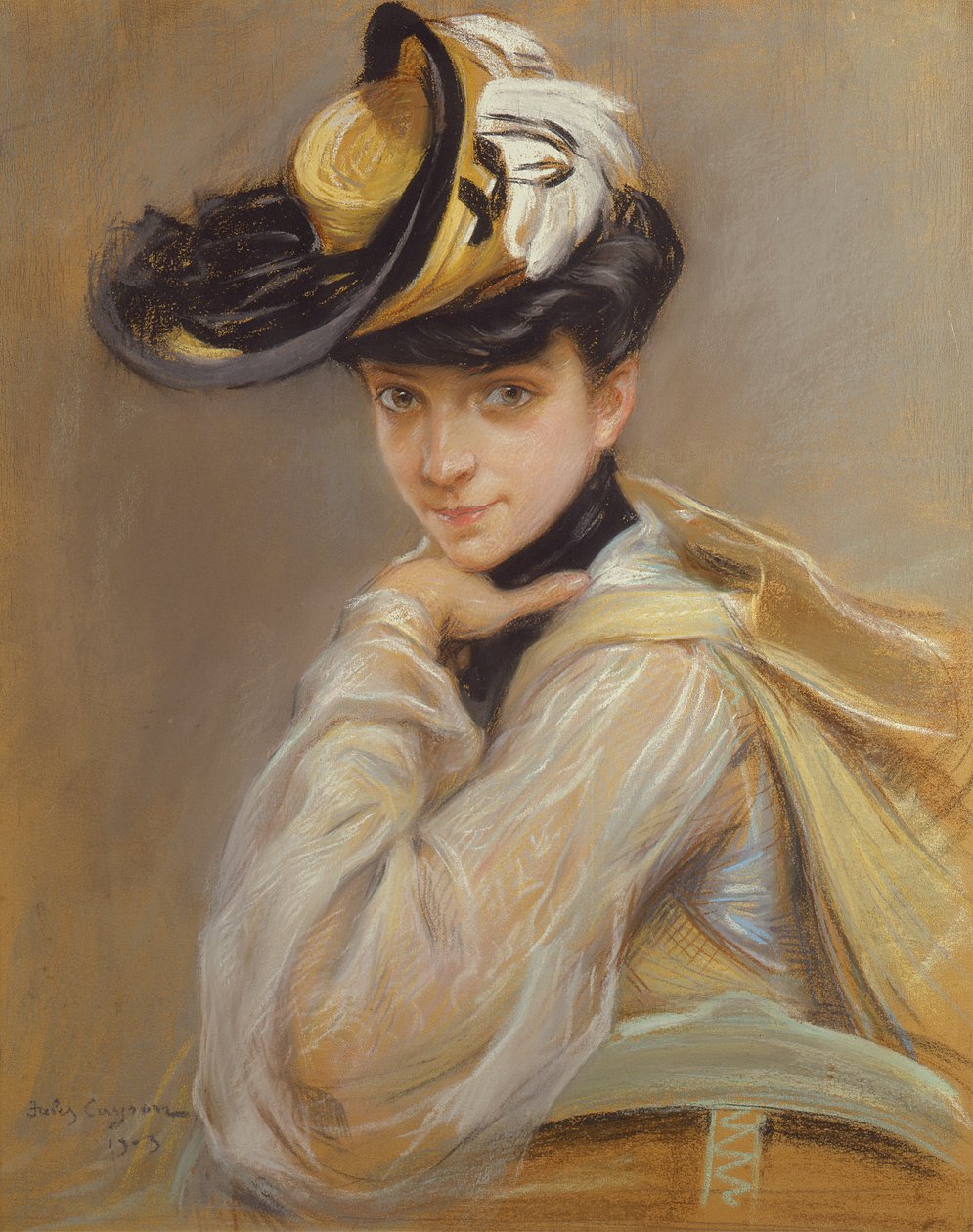 Porträt von Madame Cayron, der Frau des Künstlers von Jules Cayron