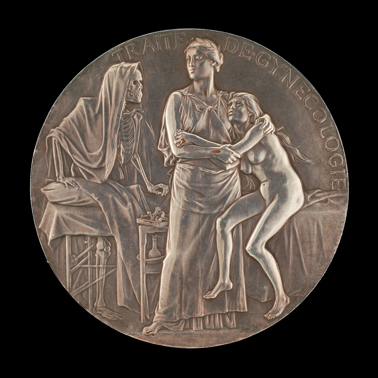 Allegorie des Kampfes gegen den Tod [Rückseite], 1906 von Jules Clement Chaplain