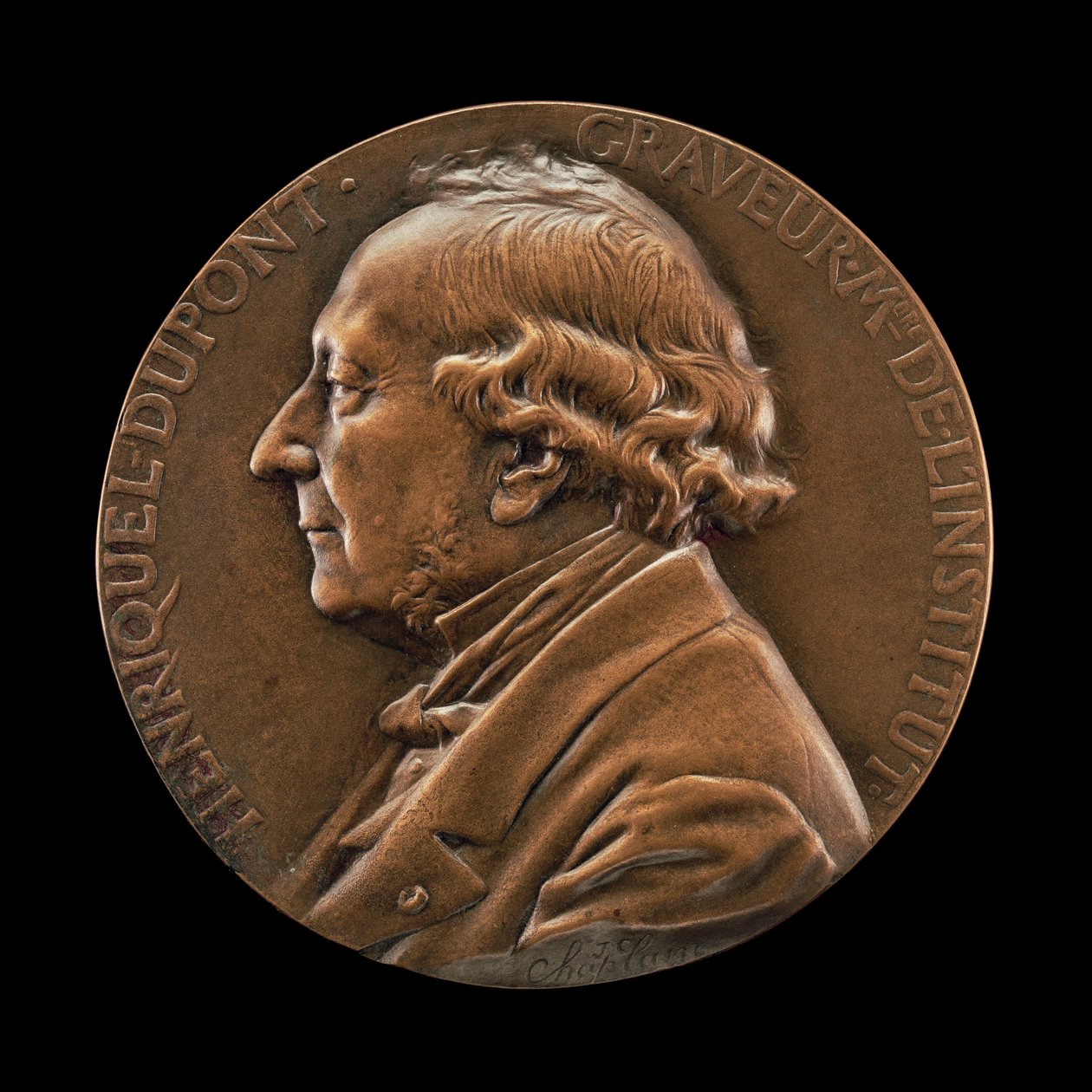 Henriquel Dupont, 1797-1892, Zeichner und Graveur, ca. 1870-1892 von Jules Clement Chaplain