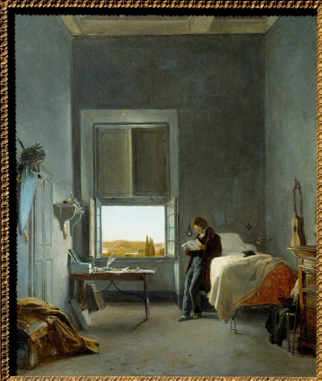 Der Künstler in seinem Zimmer in der Villa Medici von Jules Coignet