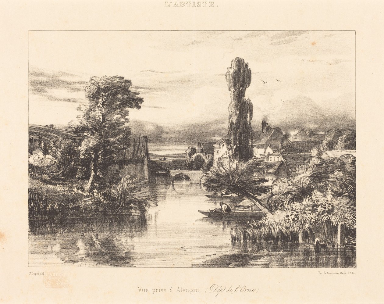 Ansicht von Alençon von Jules Dupré